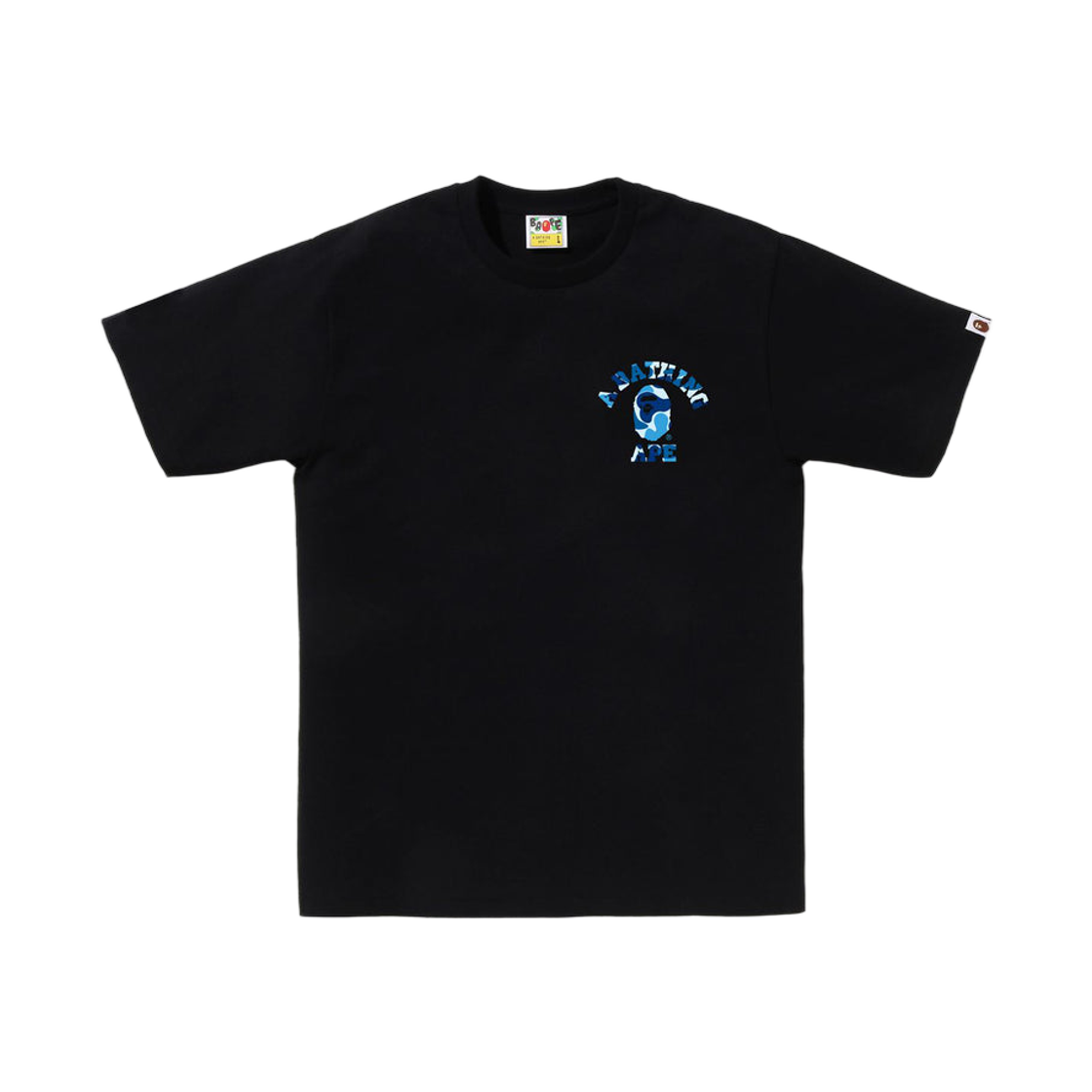 - BAPE ABC Camo College Ats T-Shirt Black Blue