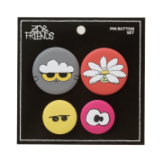 Zo&Friends Pin Badge Set (Set of 4)