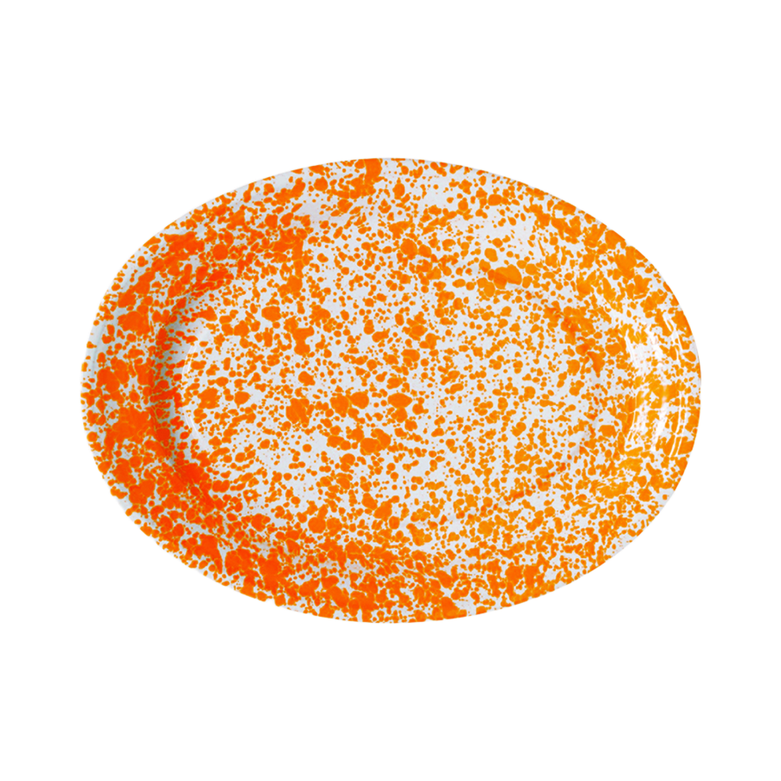 크로우캐년 D94 오발 플레이트 오렌지 마블(CROW CANYON D94 Oval Plate Orange Marble) - 1