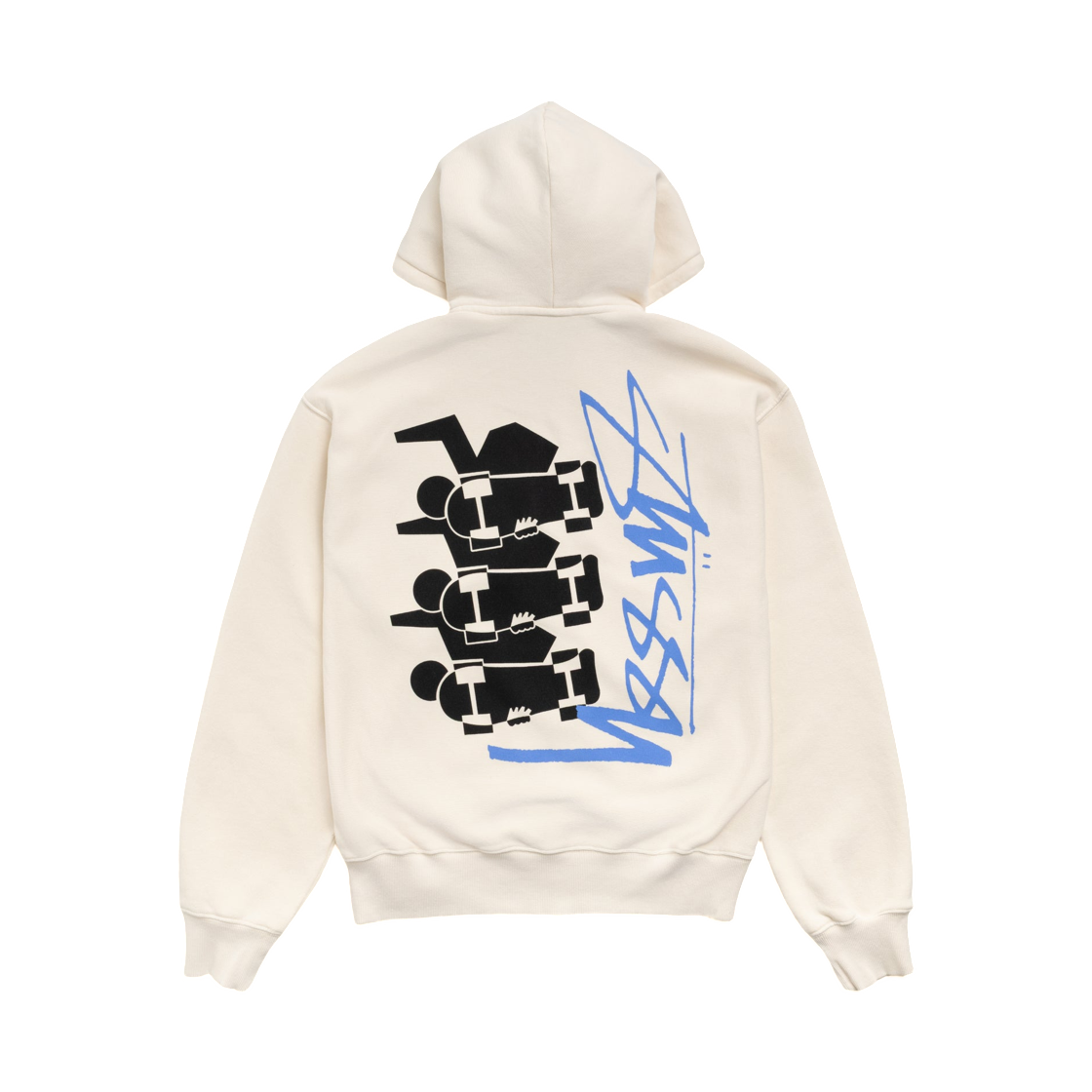 1975178 Stussy Skate Stack Zip Hoodie Pigment Dyed Bone
