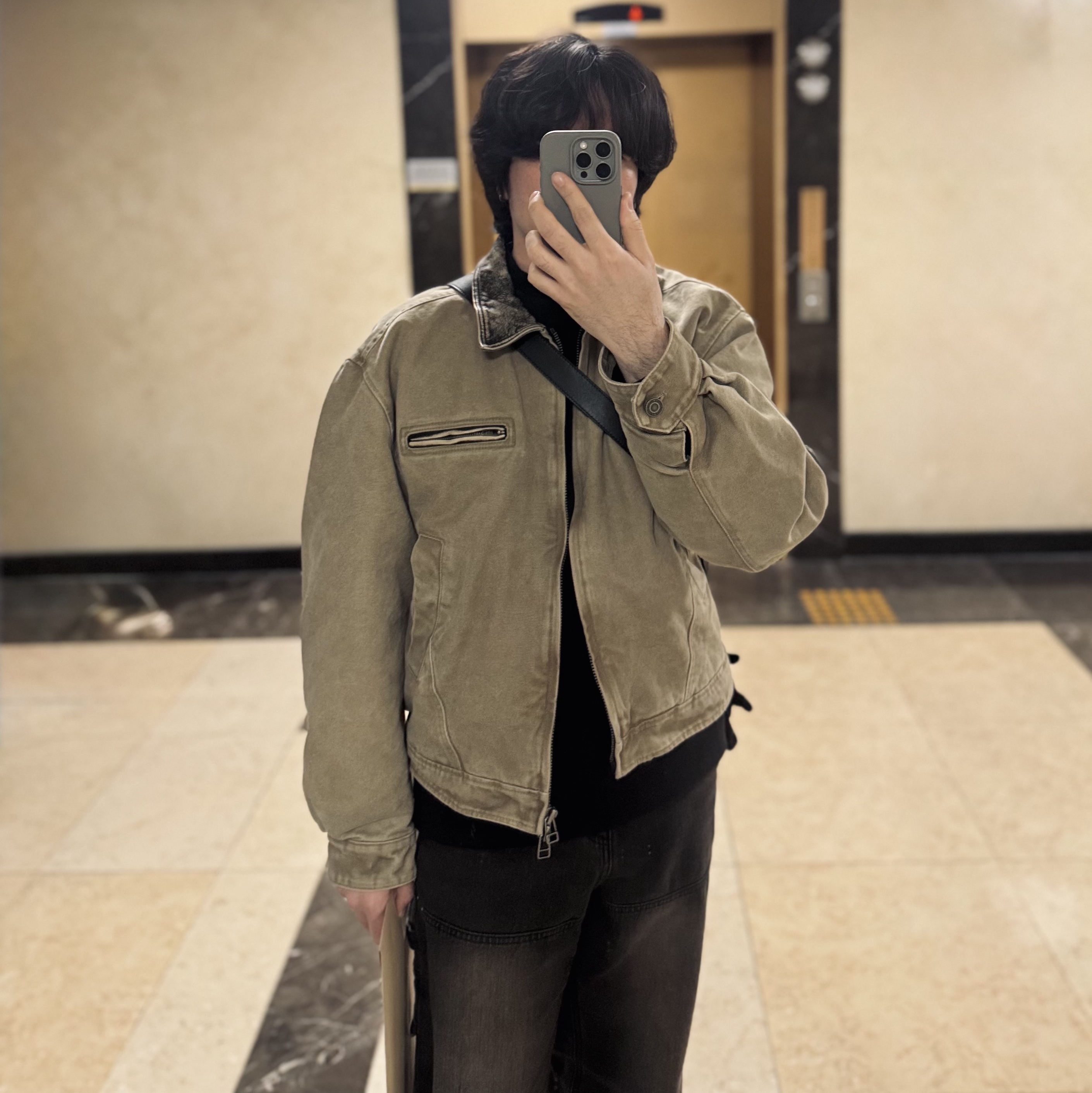 MMIC Pierre Jacket Beige 착용 스타일