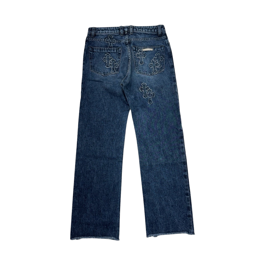 한스룸 크롬하츠 데님 크로스 패치 데님 팬츠(Hansroom Chrome Hearts Denim Cross Patch Denim Pants) - 2