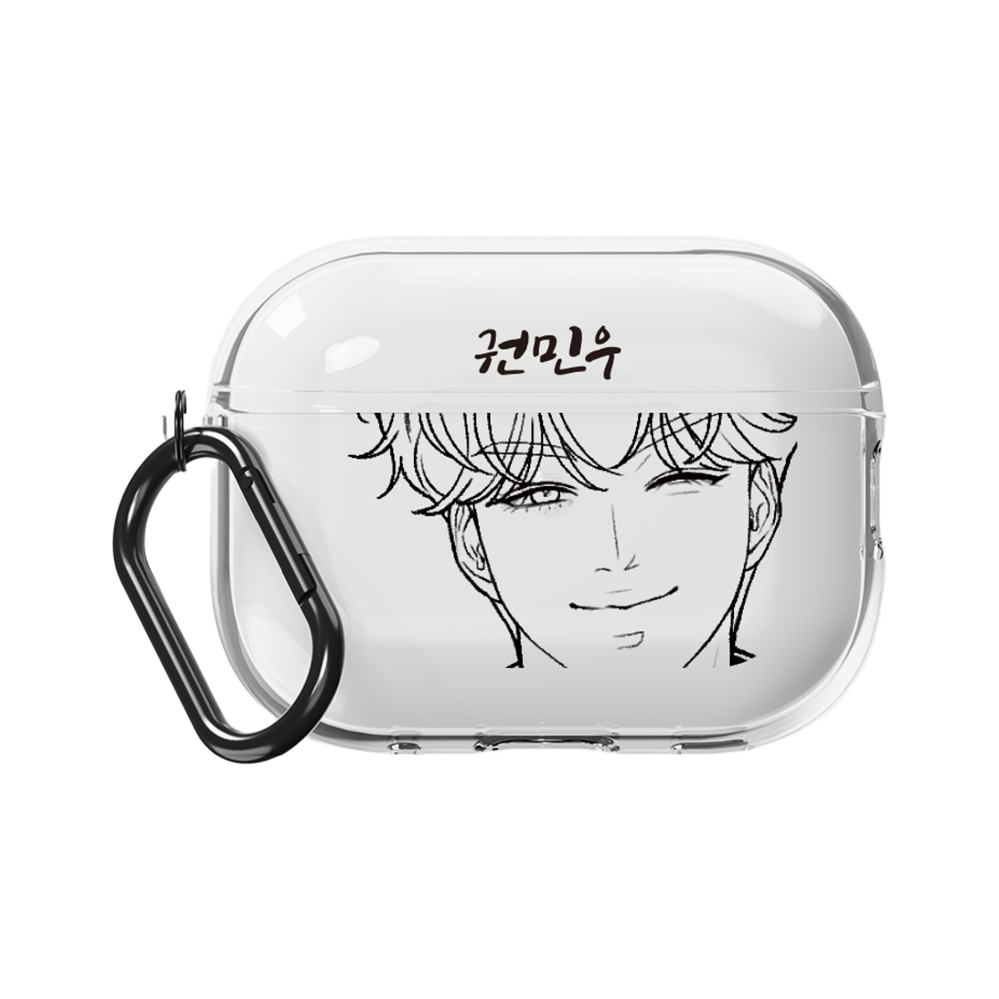 S800430025 SINJIMORU X NAVER WEBTOON Kwon Min-woo Clear AirPods Buds Case TPU for Pro Live 4 3 2 1