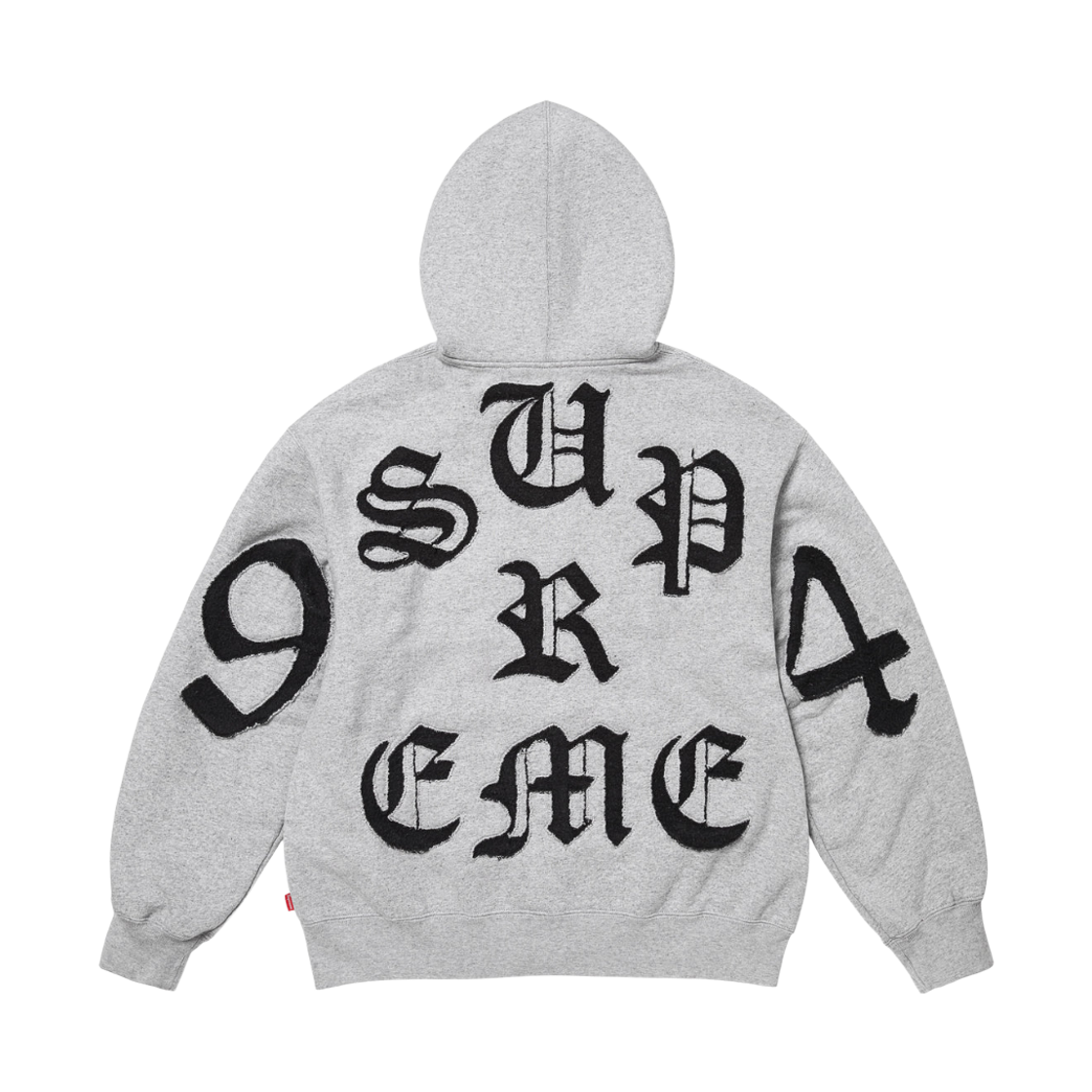 슈프림 컷 아웃 집업 후드 스웨트셔츠 헤더 그레이 - 26SS