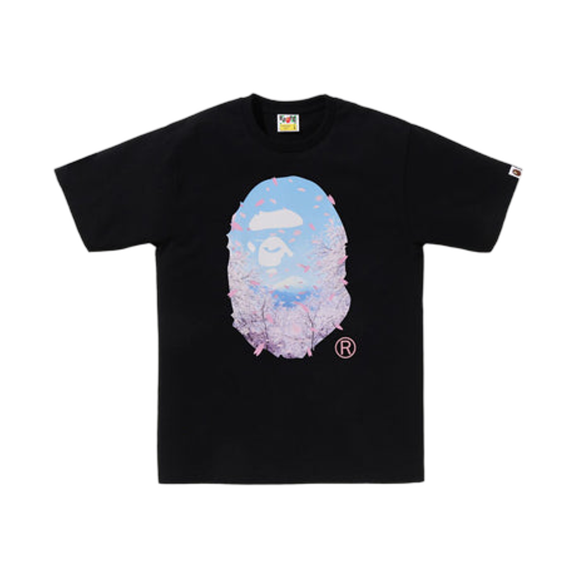 - BAPE Sakura Photo Ape Head T-Shirt Black