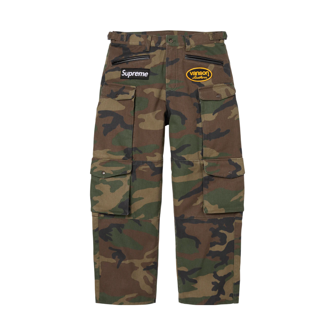슈프림 x 밴슨 레더스 코듀라 팬츠 우드랜드 카모 - 26SS(Supreme x Vanson Leathers Cordura Pant Woodland Camo - 26SS)