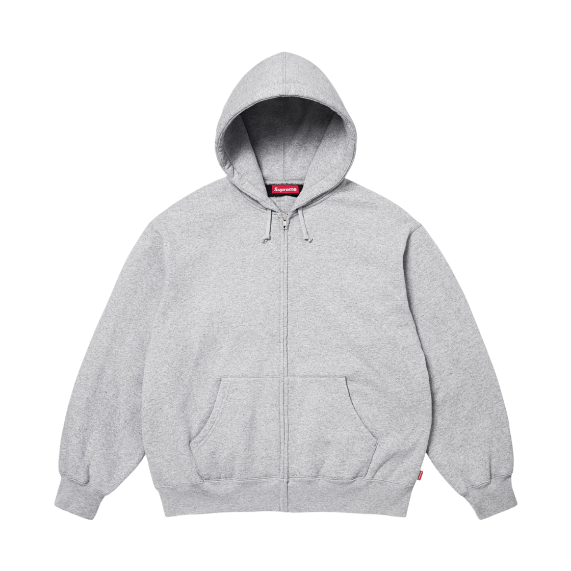 슈프림 컷 아웃 집업 후드 스웨트셔츠 헤더 그레이 - 26SS(Supreme Cut Out Zip Up Hooded Sweatshirt Heather Grey - 26SS) - 2