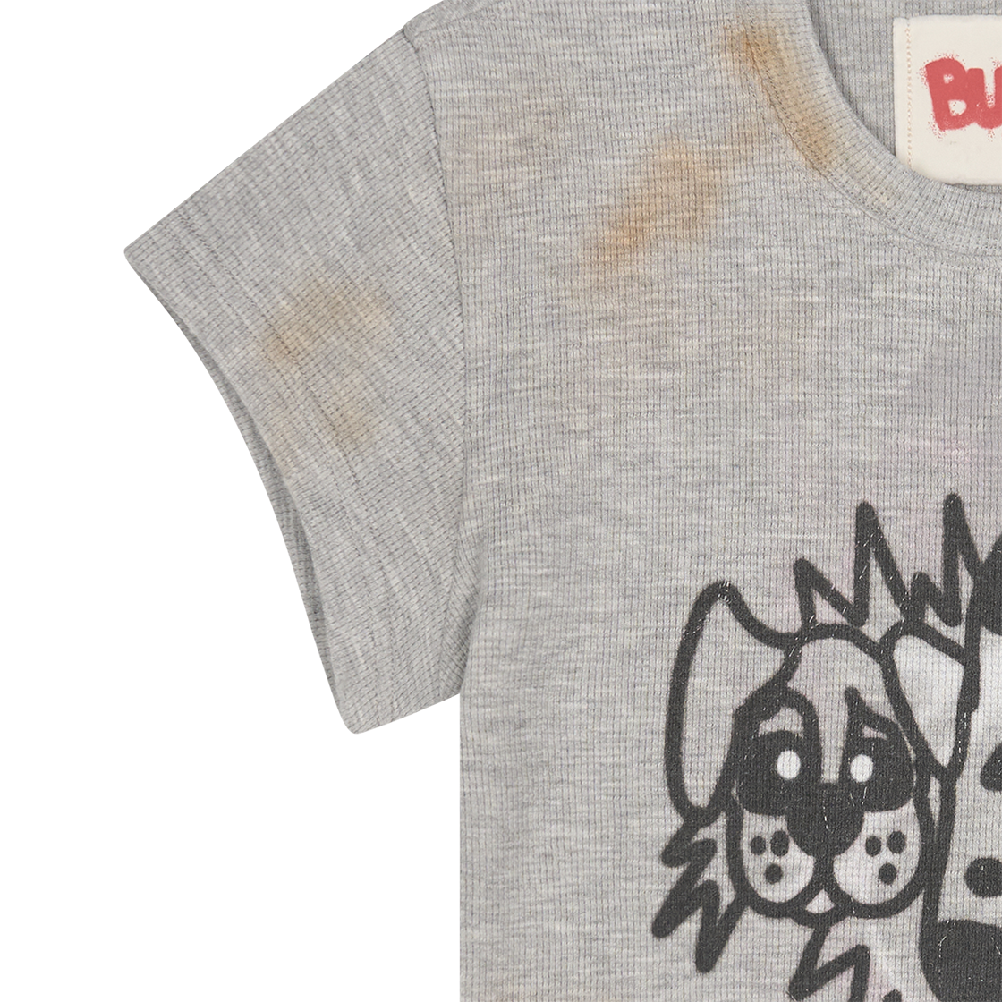 산쿠안즈 우먼 B26SSFTS0101 그래픽 숏 슬리브 그레이 - 26SS(Sankuanz Women B26SSFTS0101 Graphic Short Sleeve Grey - 26SS) - 5