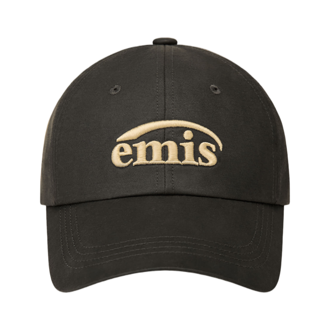 이미스 워시드 포우 레더 볼 캡 블랙(Emis Washed Faux Leather Ball Cap Black) - 1