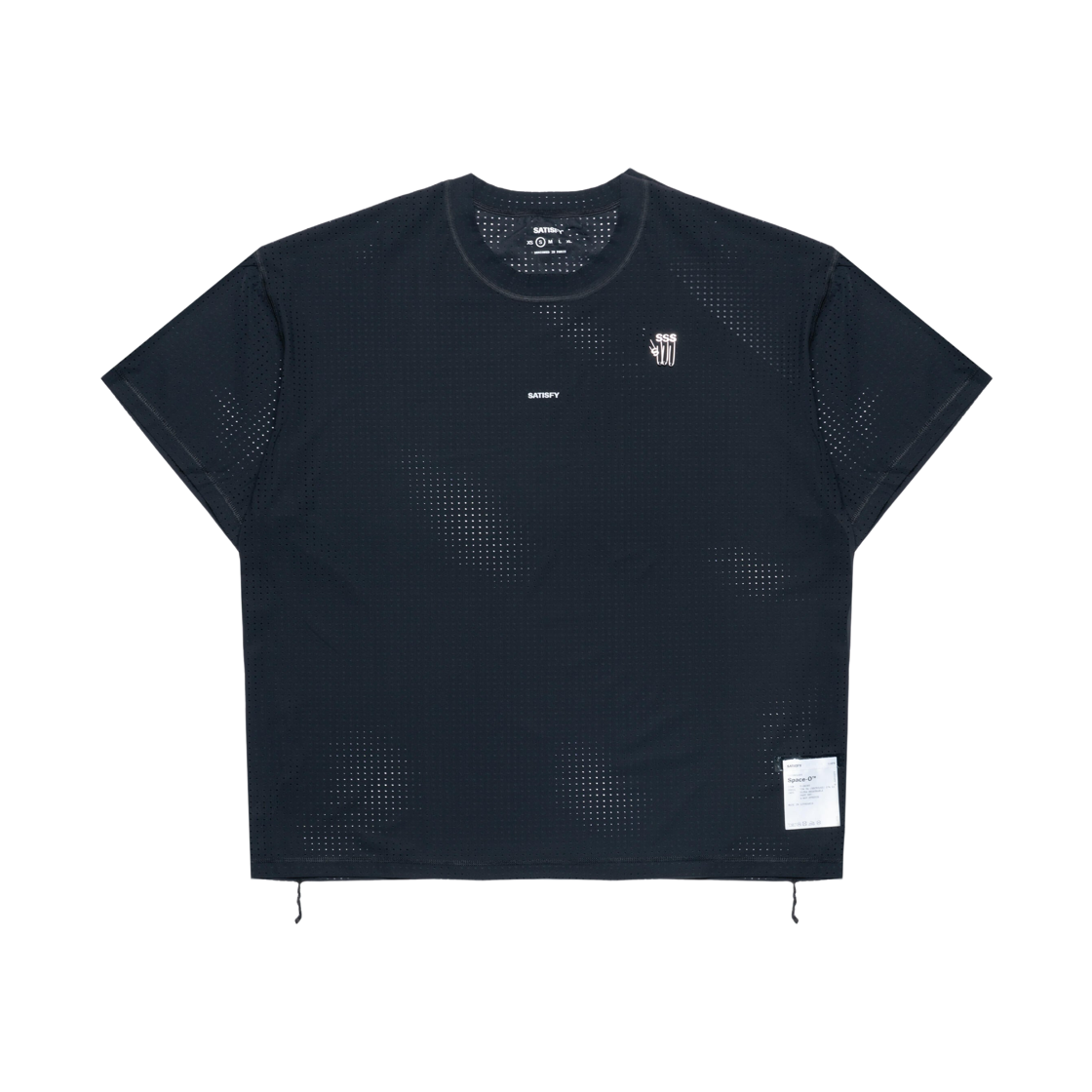 새티스파이 스페이스-O 티셔츠 블랙(Satisfy Space-O T-Shirt Black) - 1