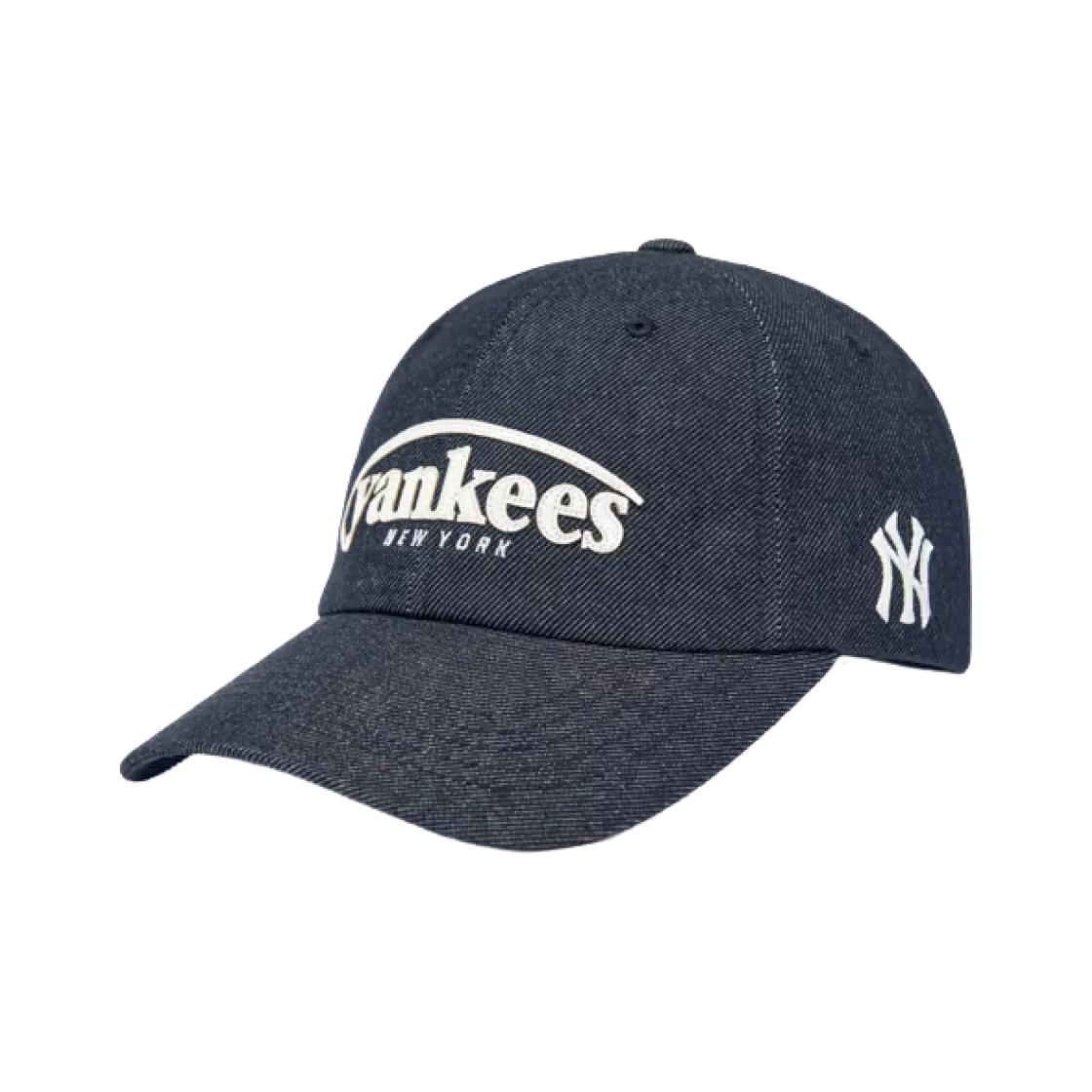 MLB 빈티지 데님 커브 로고 언스트럭쳐 볼캡 뉴욕양키스 네이비(MLB Vintage Denim Curve Logo Unstructured Ball Cap New York Yankees Navy)