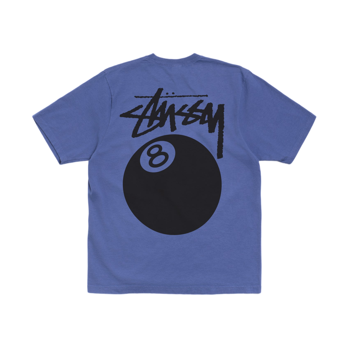 1905022 Stussy 8 Ball Pigment Dyed T-Shirt Indigo