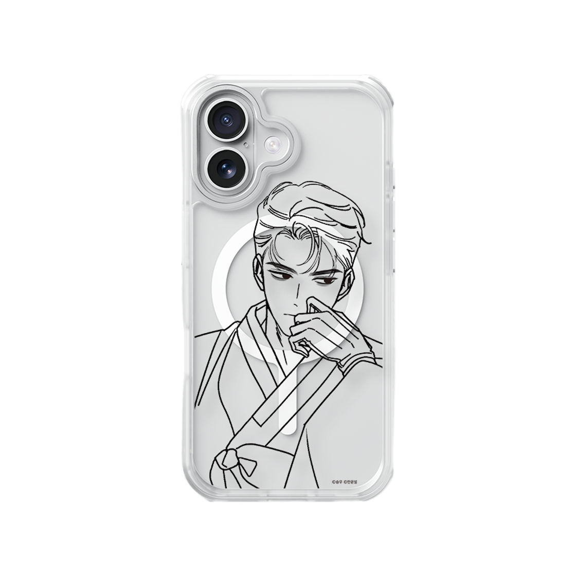 S800420062 SINJIMORU X NAVER WEBTOON Terdeo Line Art MagSafe Galaxy Clear Case M-Airguard Basic