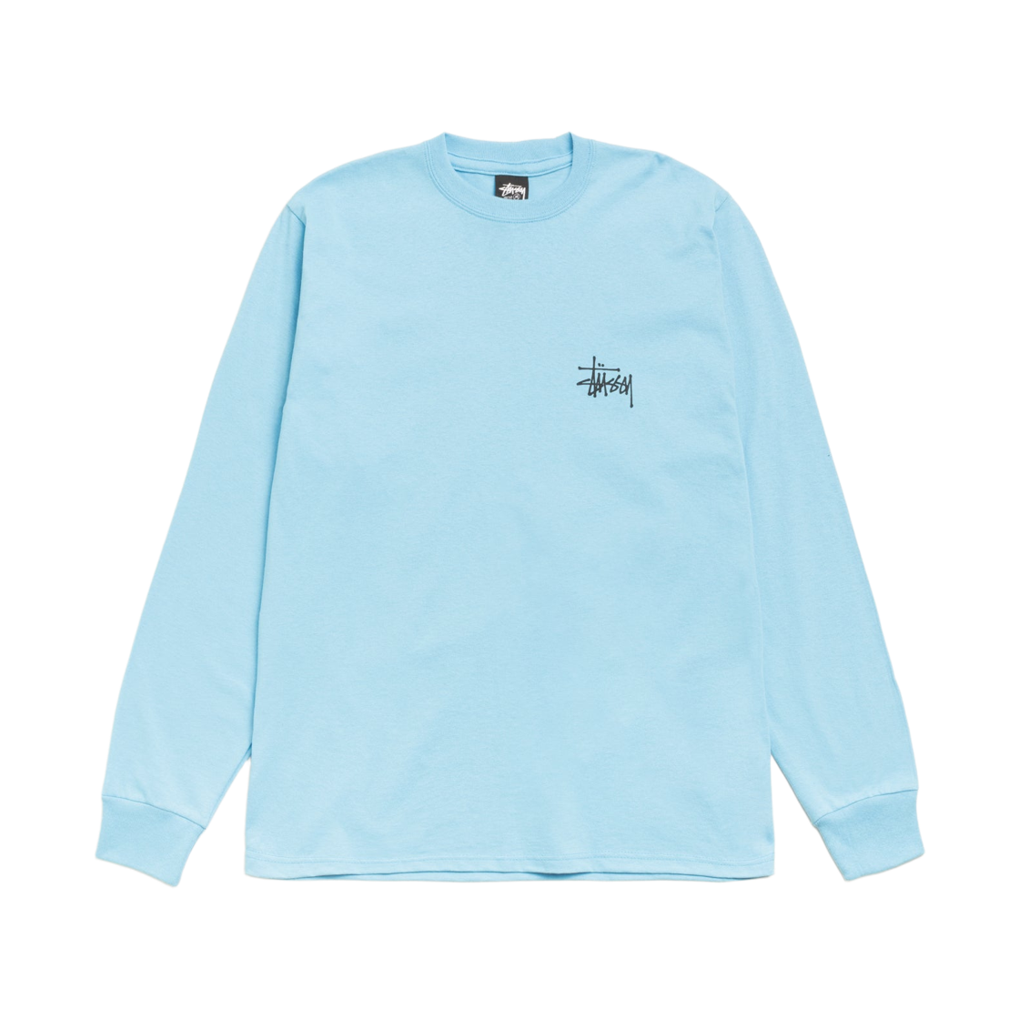 스투시 베이직 스투시 롱슬리브 티셔츠 스카이 블루(Stussy Basic Stussy LS T-Shirt Sky Blue) - 2