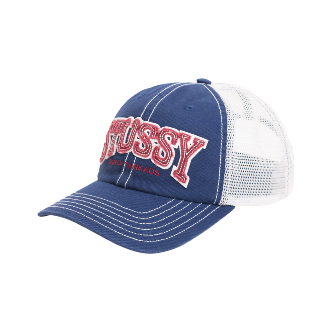 스투시 미드 뎁스 벌리 쓰레드 트러커 네이비(Stussy Mid-Depth Burly Threads Trucker Navy) - 2