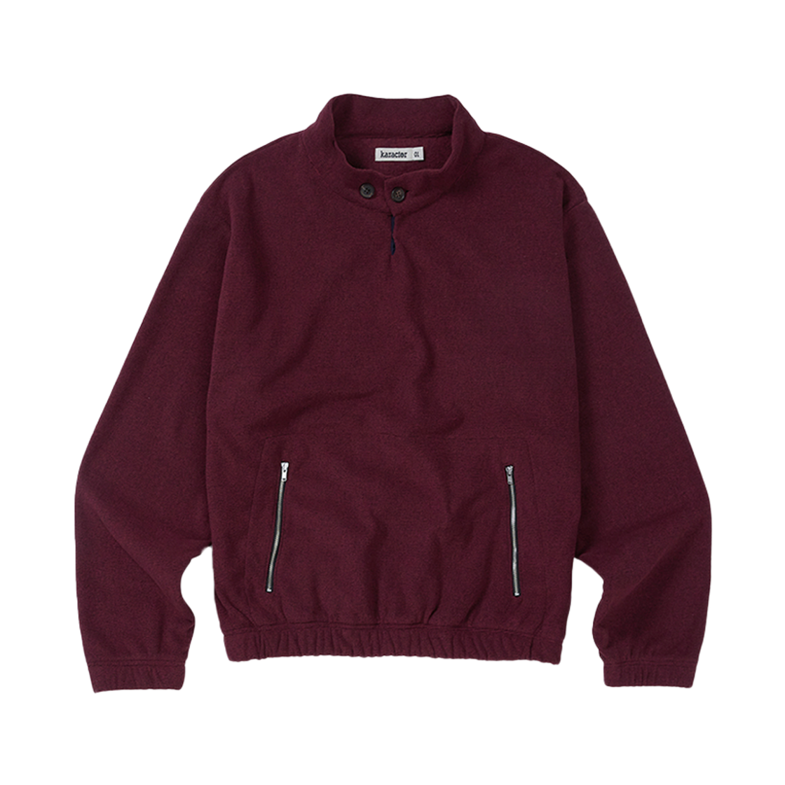카락터 서피스 플리스 풀오버 러스트 와인(Karactor Surface Fleece Pullover Rust Wine)