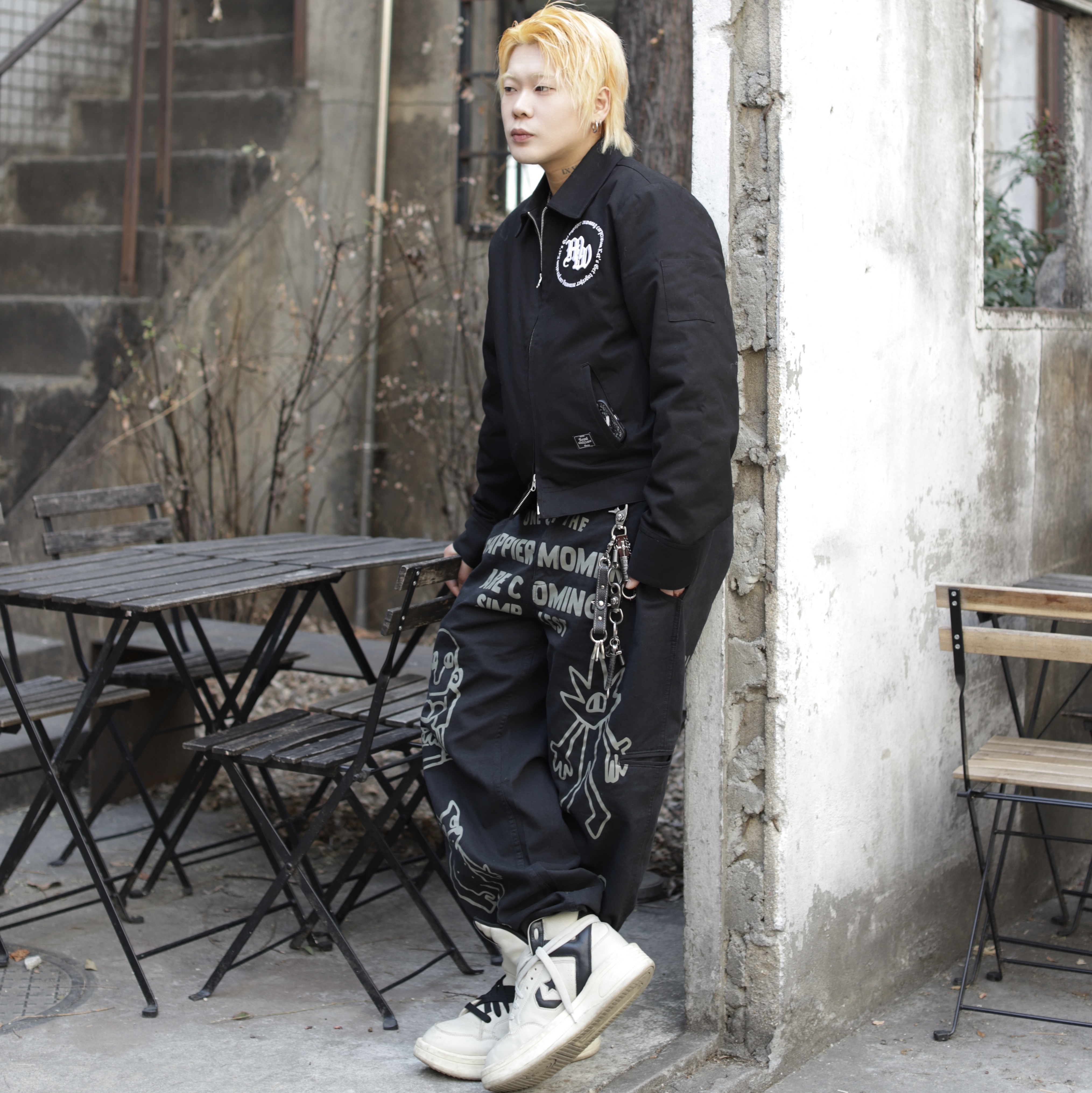 Converse x Drkshdw Turbowpn Pelican 착용 스타일 - 1