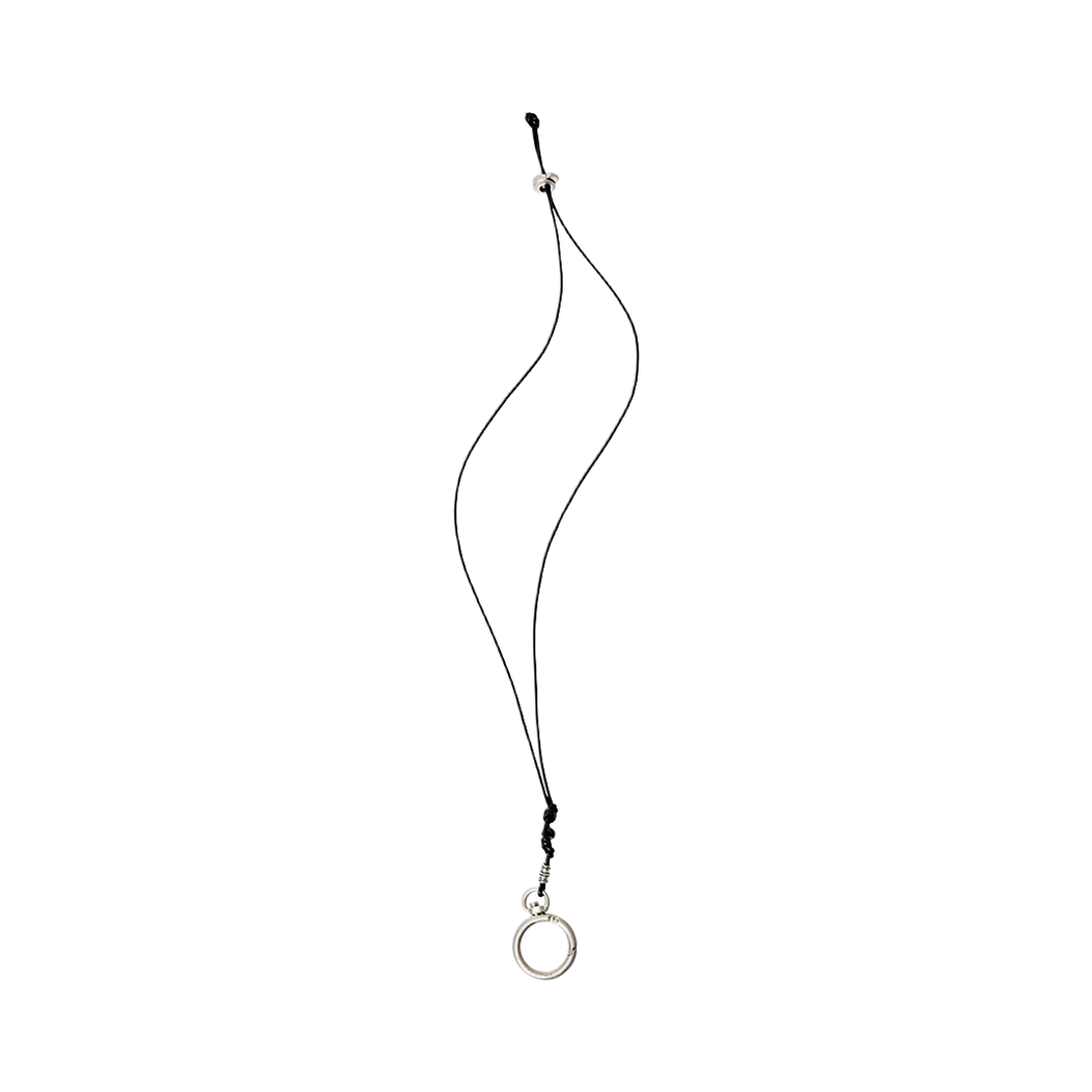 유체 링 네크리스 002 실버(YOUCHE SQ Ring Necklace 002 Silver)