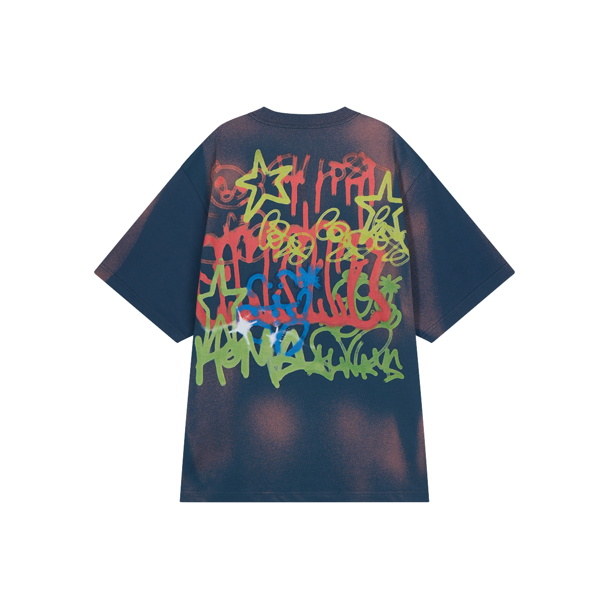 산쿠안즈 S23AWUTS0102 그래픽 숏 슬리브 다크 블루 - 26SS(Sankuanz S23AWUTS0102 Graphic Short Sleeve Dark Blue - 26SS) - 2