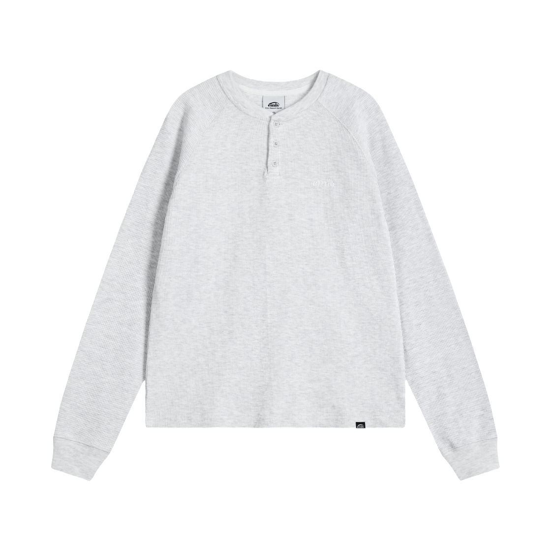 이미스 와플 래글런 티셔츠 헤더 그레이(Emis Waffle Raglan T-Shirt Heather Gray) - 1