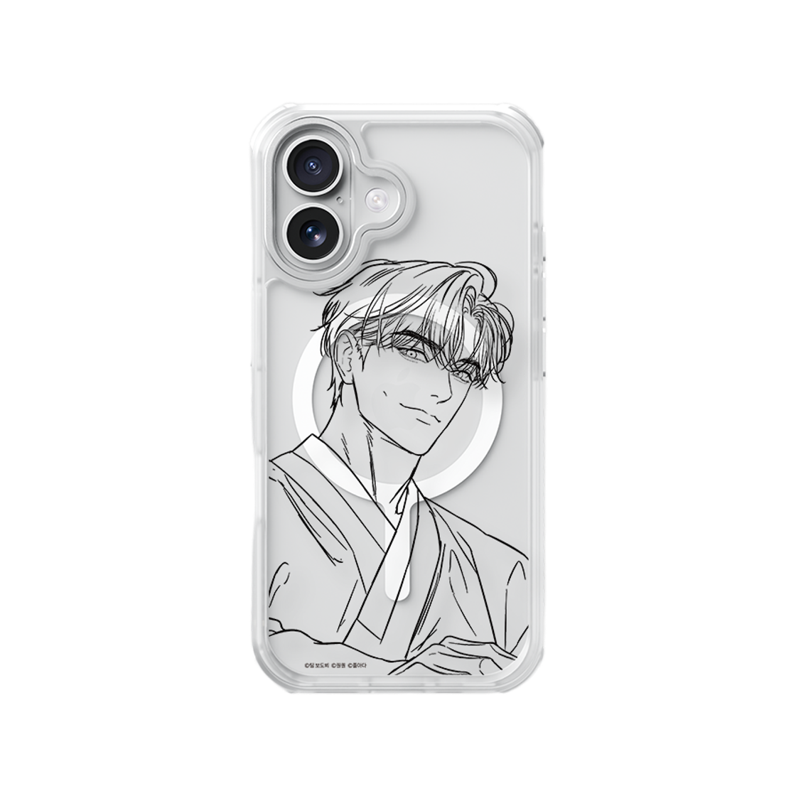 S800420002 SINJIMORU X NAVER WEBTOON Kim Tae-jun Line Art MagSafe Galaxy Clear Case M-Airguard Basic