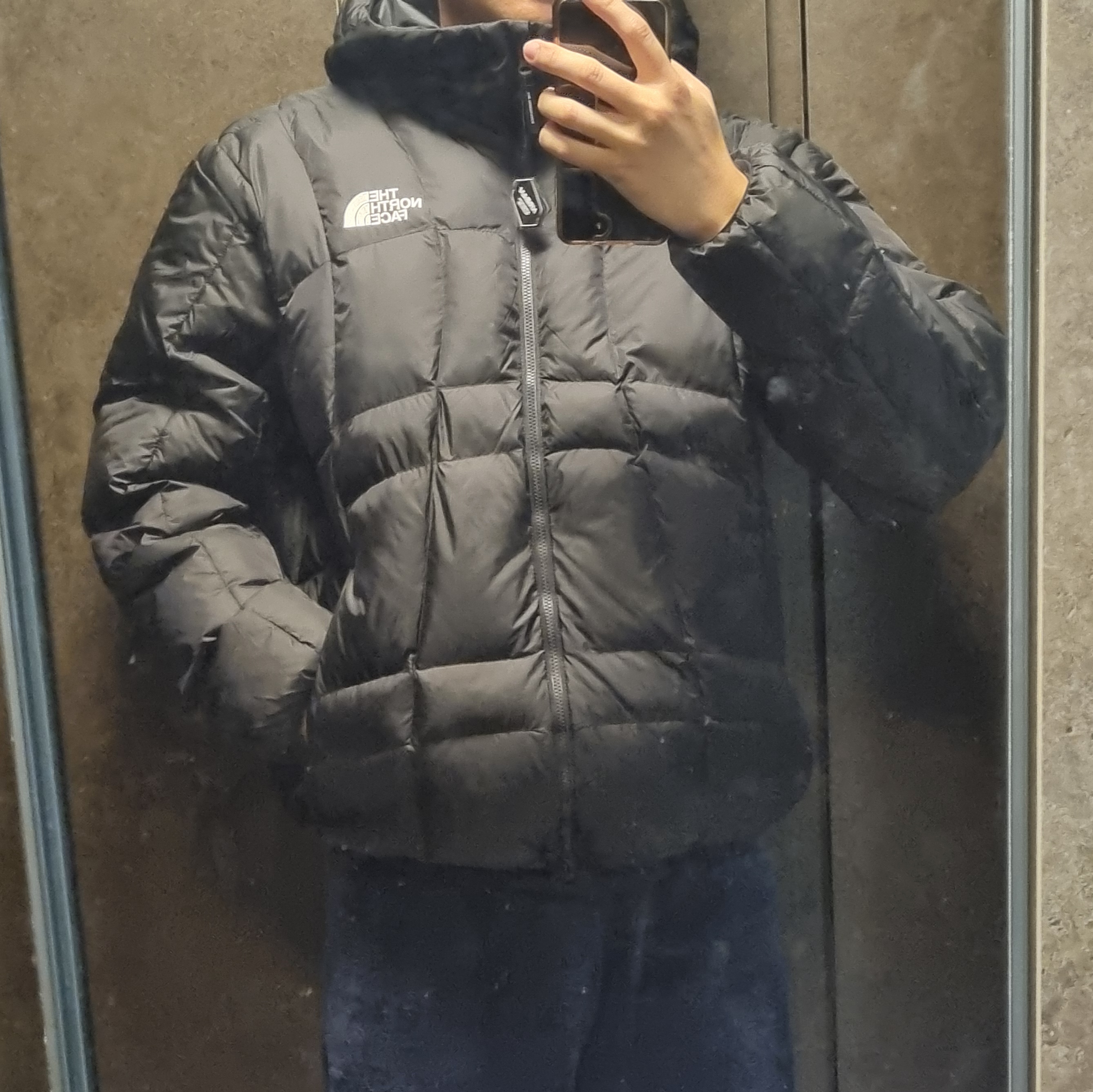 The North Face Wave LT On Jacket Real Black - 25FW 착용 스타일 - 1