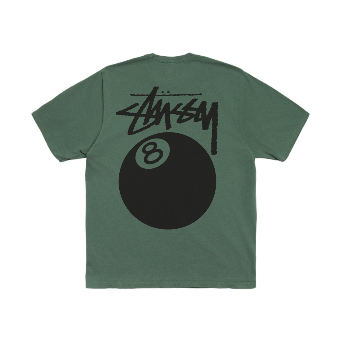 스투시 8볼 피그먼트 다이드 티셔츠 파인(Stussy 8 Ball Pigment Dyed T-Shirt Pine) - 1