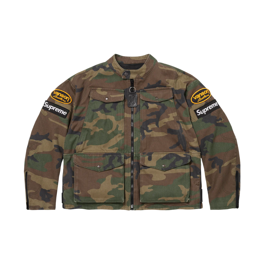 슈프림 x 밴슨 레더스 코듀라 자켓 우드랜드 카모 - 26SS(Supreme x Vanson Leathers Cordura Jacket Woodland Camo - 26SS)