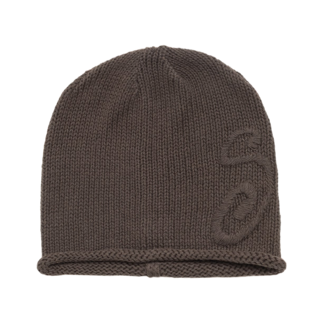 스투시 S 니트 스컬캡 브라운