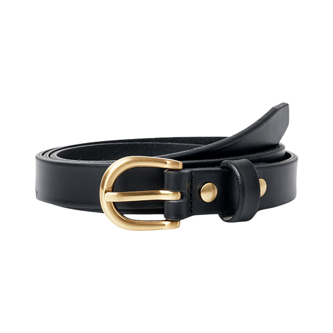 유체 네로우 벨트 블랙