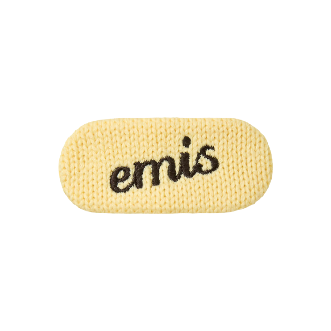 - Emis Heart Logo Knit Hairpin Yellow