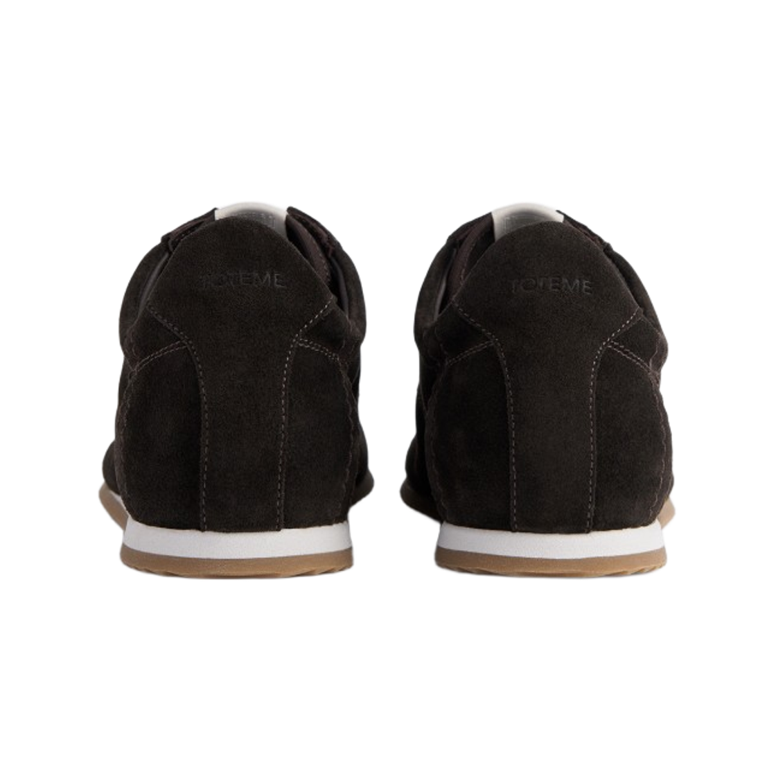 (W) 토템 플렉스 스웨이드 스니커즈 엄버((W) Toteme Flex Suede Sneakers Umber) - 3