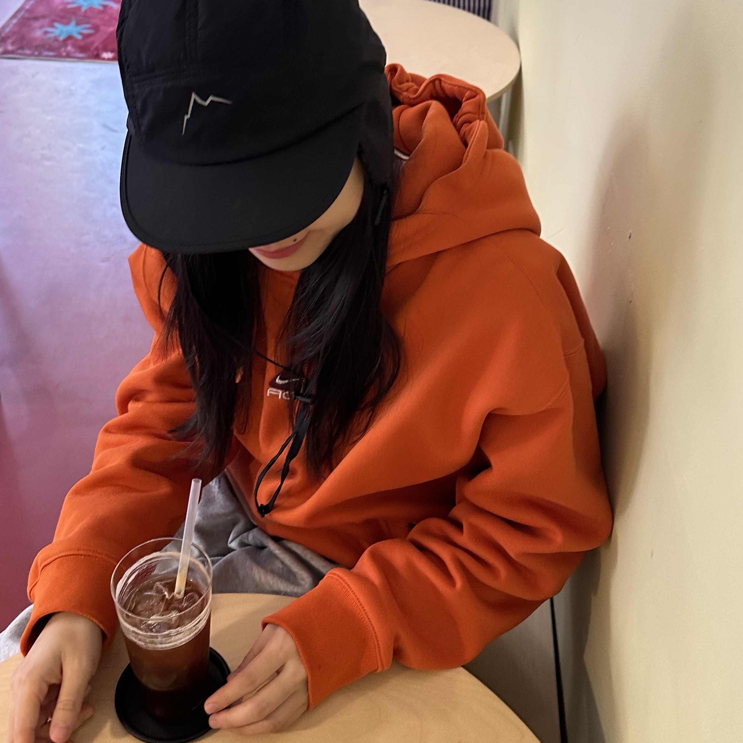 Nike ACG Therma-Fit Fleece Pullover Hoodie Campfire Orange - Asia 착용 스타일