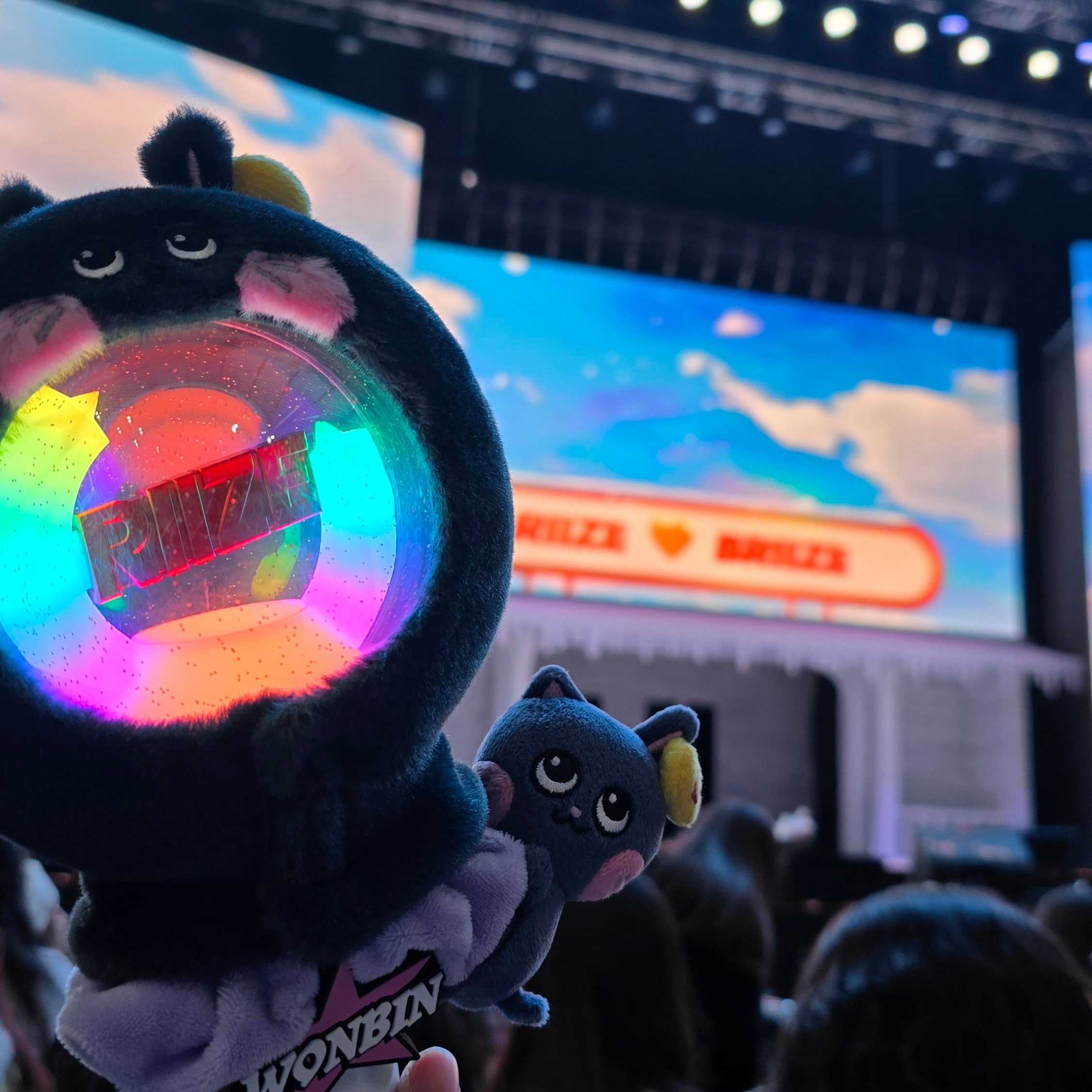 Riize Fanlight Cape Wonbin, Riize Official Light Stick 착용 스타일