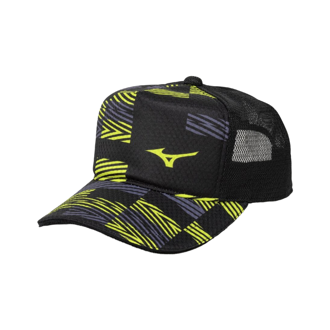 62JWD00394 Mizuno Tennis Cap Black Yellow