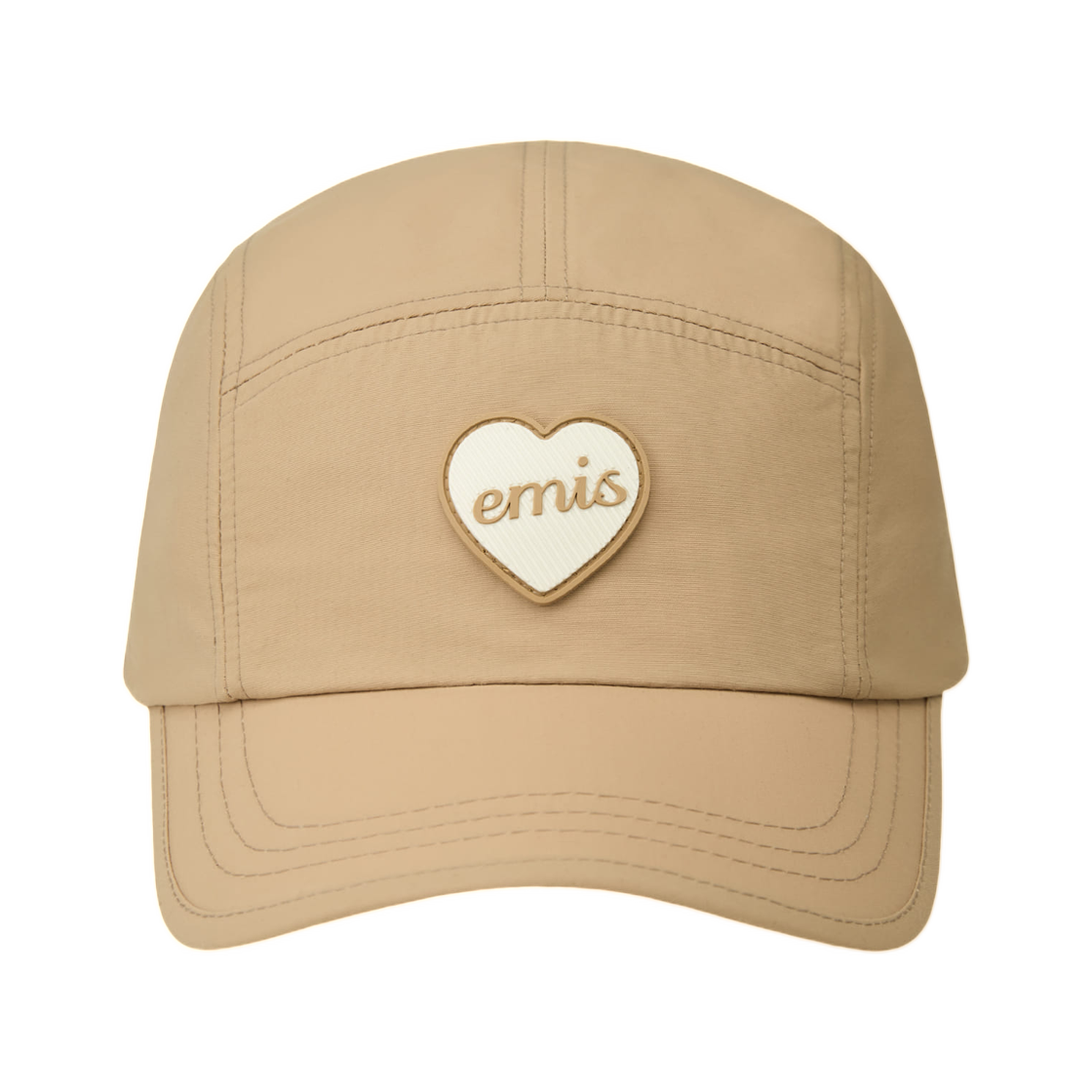 이미스 하트 러버 패치 캠프캡 베이지(Emis Heart Rubber Patch Camp Cap Beige) - 1