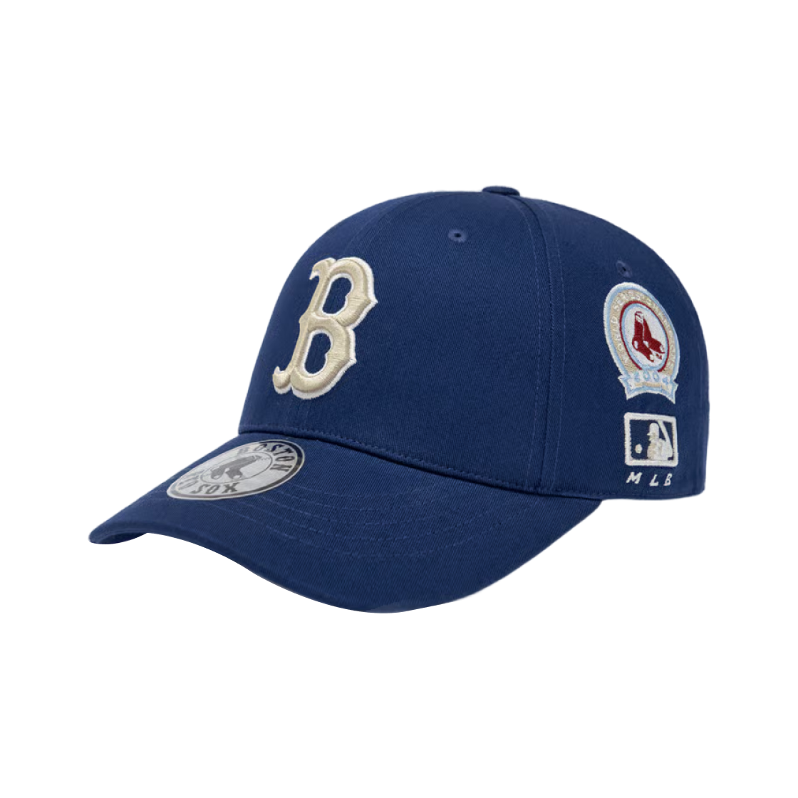 MLB 시그니처 올오버 패치 스트럭쳐 볼캡 보스턴 레드삭스 네이비(MLB Signature All-over Patch Structured Ball Cap Boston Red Sox Navy) - 1