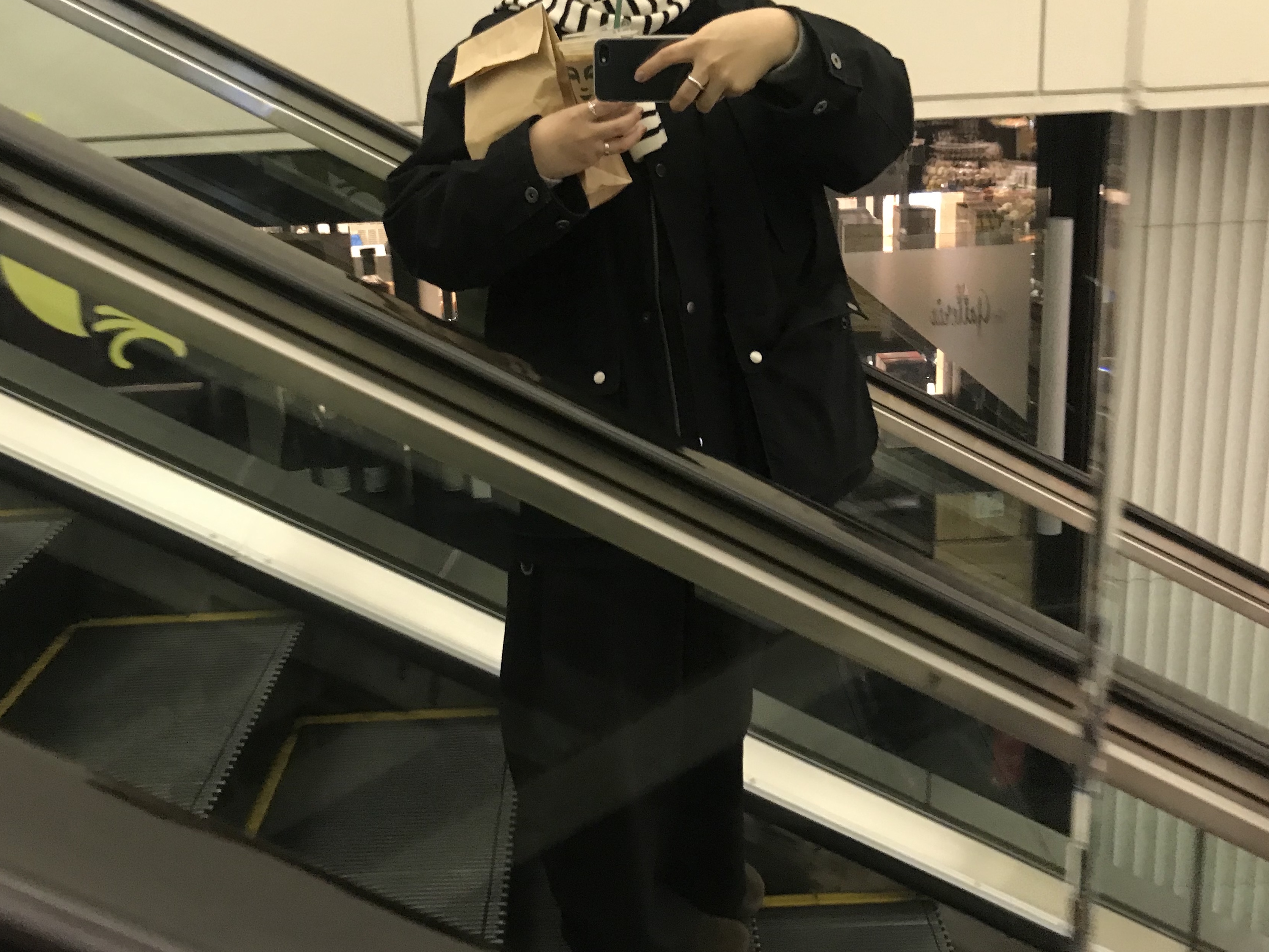 Saint James Stripe Muffler Navy Ivory ์ฐฉ์ฉ ์คํ์ผ