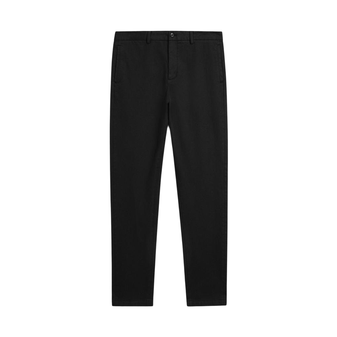 마시모두띠 코튼 트윌 엘라스틱 웨이스트 팬츠 블랙(Massimo Dutti Cotton Twill Pants with Elasticated Waistband Black) - 1