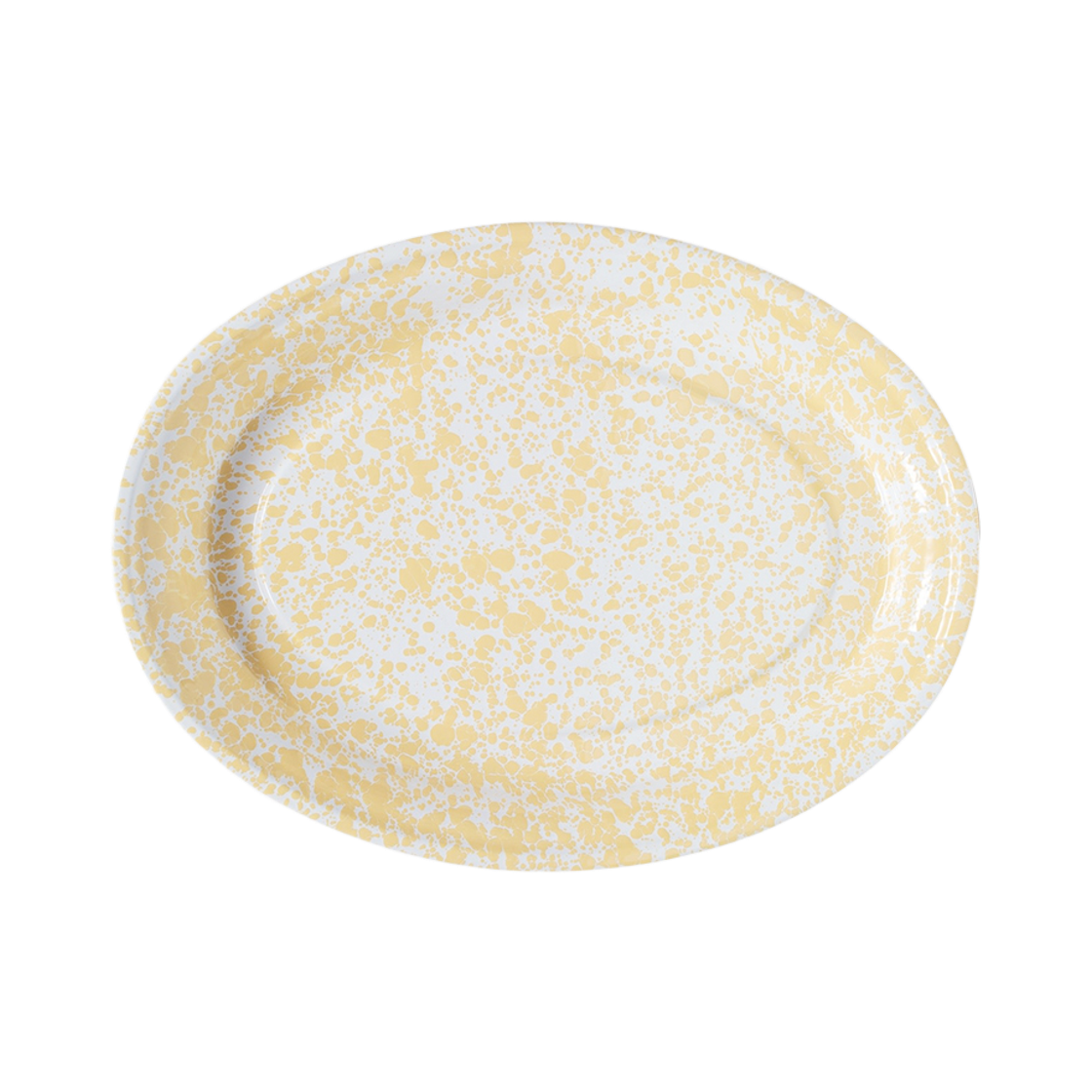 D94YM CROW CANYON D94 Oval Plate Yellow Marble