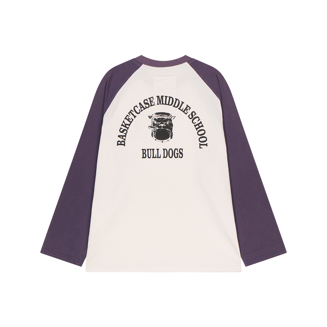바스켓케이스 불독 래글런 화이트 퍼플 - 26SS(Basketcase Bulldog Raglan White Purple - 26SS) - 2