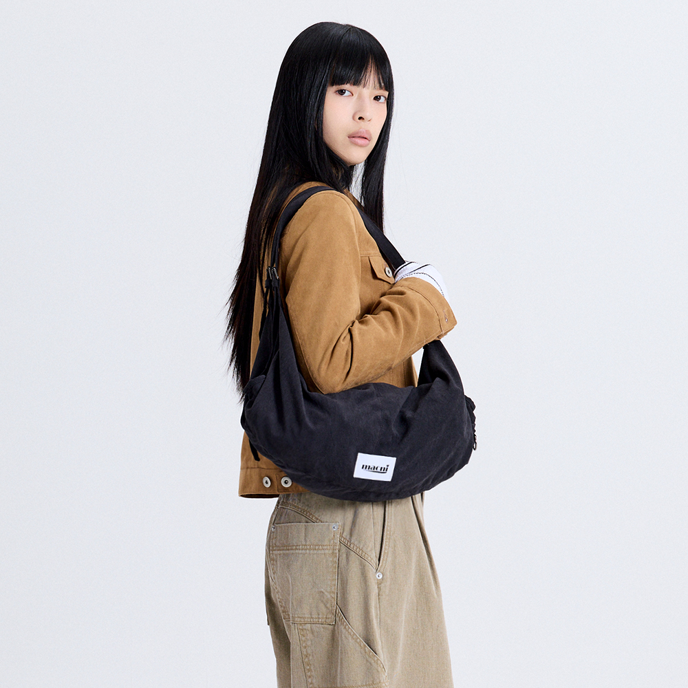 마크니 더블 스트랩 숄더백 블랙(MACNI Double Strap Shoulder Bag Black) - 2