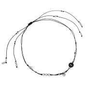 Nff Black Flow Ball Necklace Black