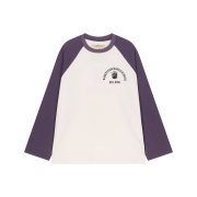 Basketcase Bulldog Raglan White Purple - 26SS