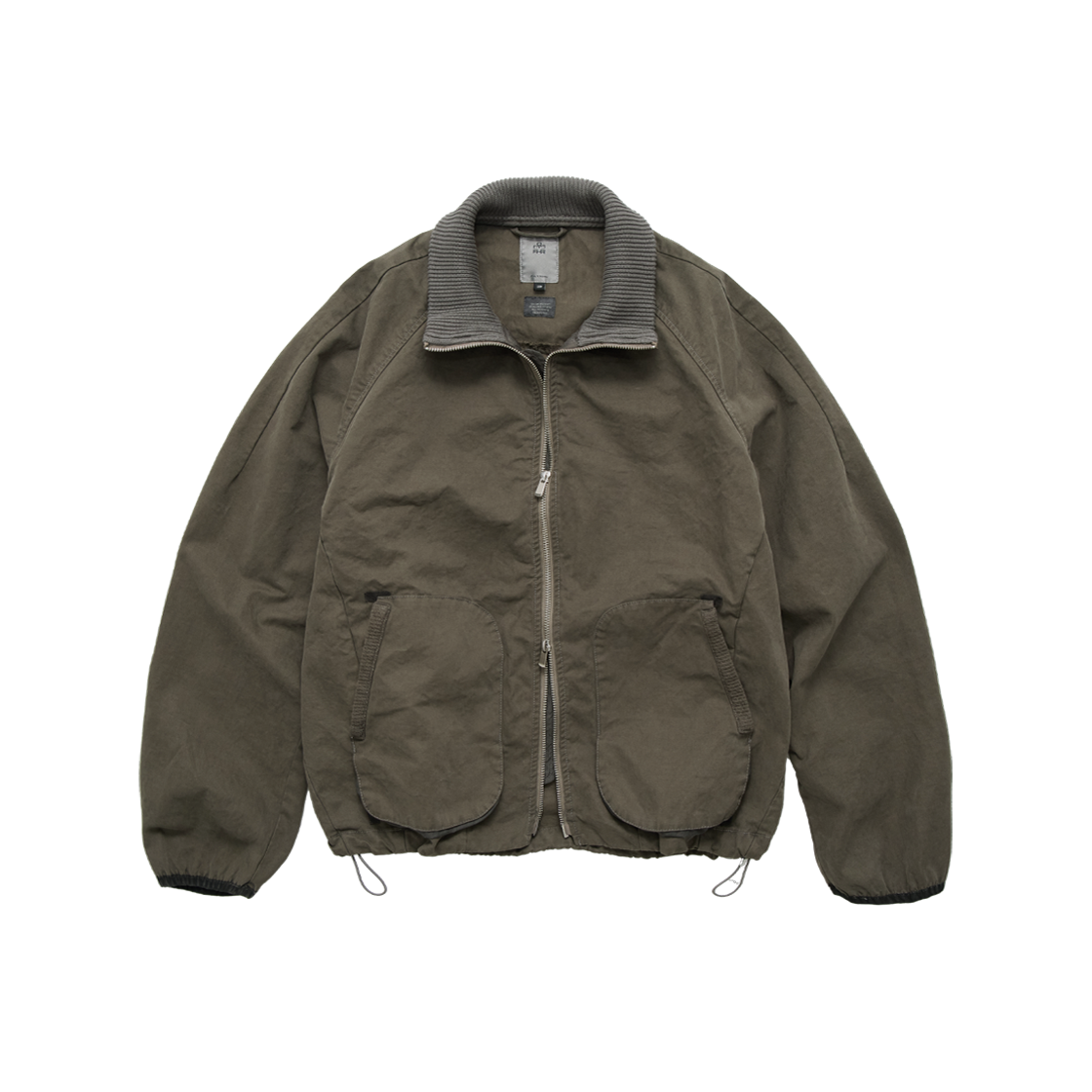 PL6PJU3951C7 Polyteru Rib Jacket Deep Beige