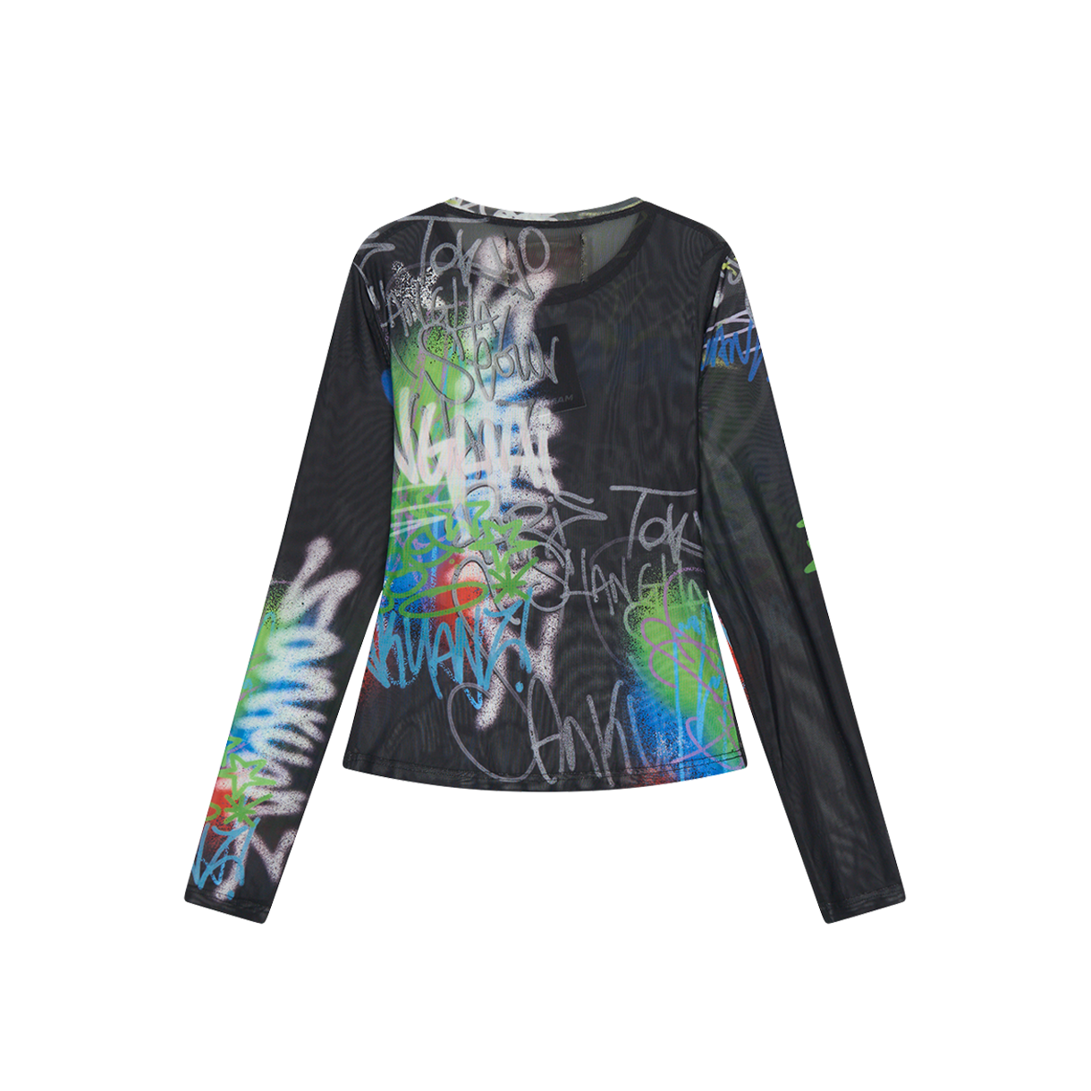 산쿠안즈 우먼 S25SSUTL0194 그래픽 롱 슬리브 블랙 - 26SS(Sankuanz Women S25SSUTL0194 Graphic Long Sleeve Black - 26SS) - 2