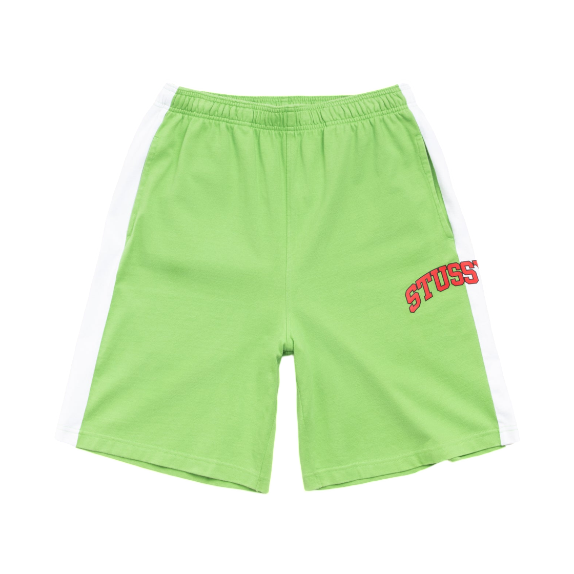 스투시 스트라이프 저지 쇼츠 키위(Stussy Stripe Jersey Short Kiwi)