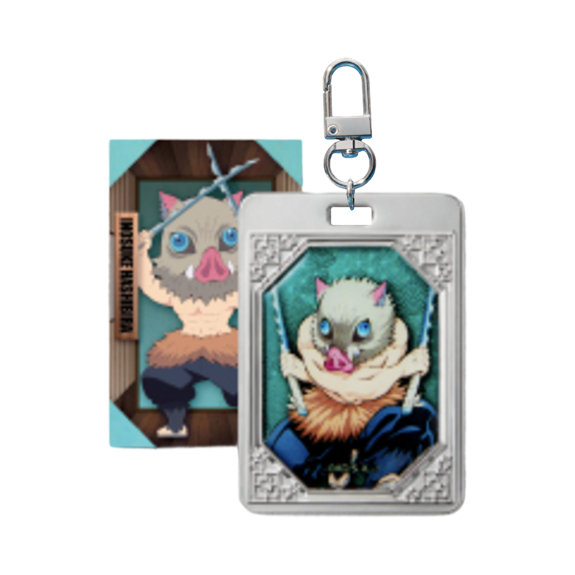CGV x 귀멸의 칼날 캐릭터 랜덤 메탈 키링 하시비라 이노스케 (개봉)(CGV x Demon Slayer Kimetsu Random Metal Keyring Inosuke Hashibira (Opened))