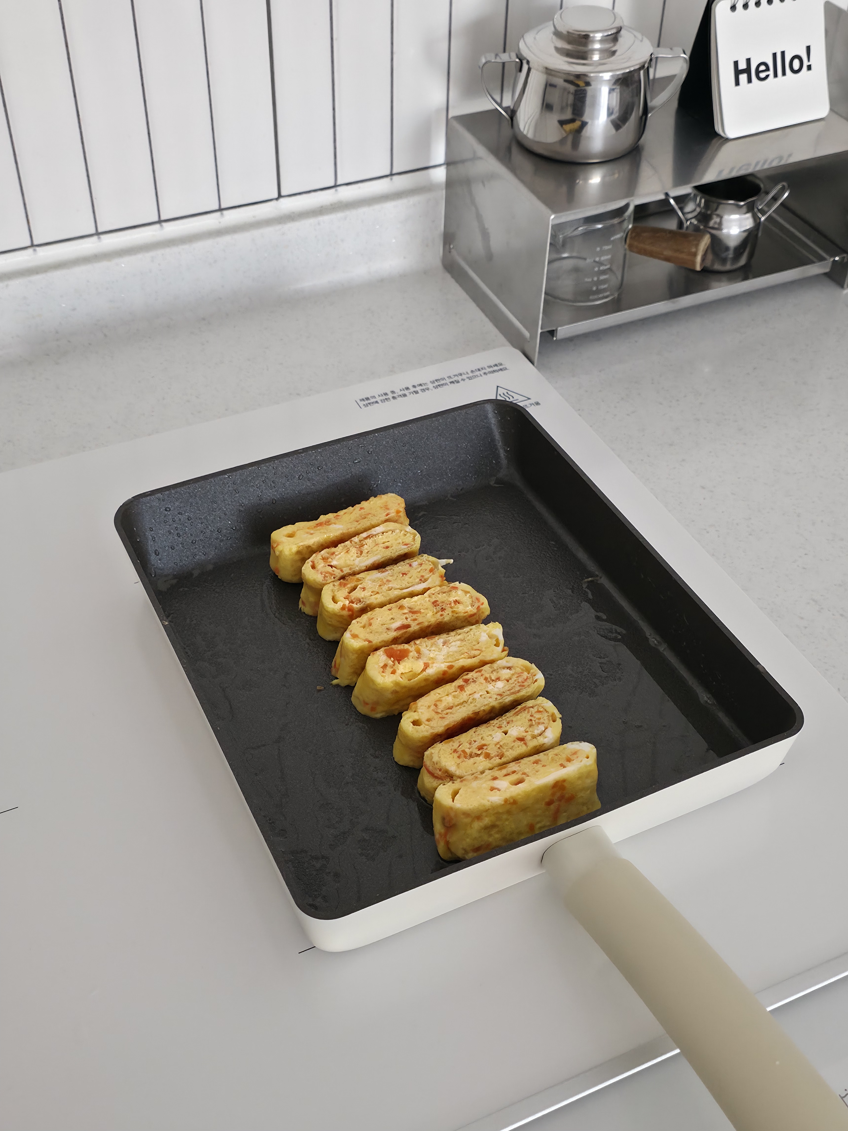 Silvat Soonsoo IH induction square pan 24cm 착용 스타일