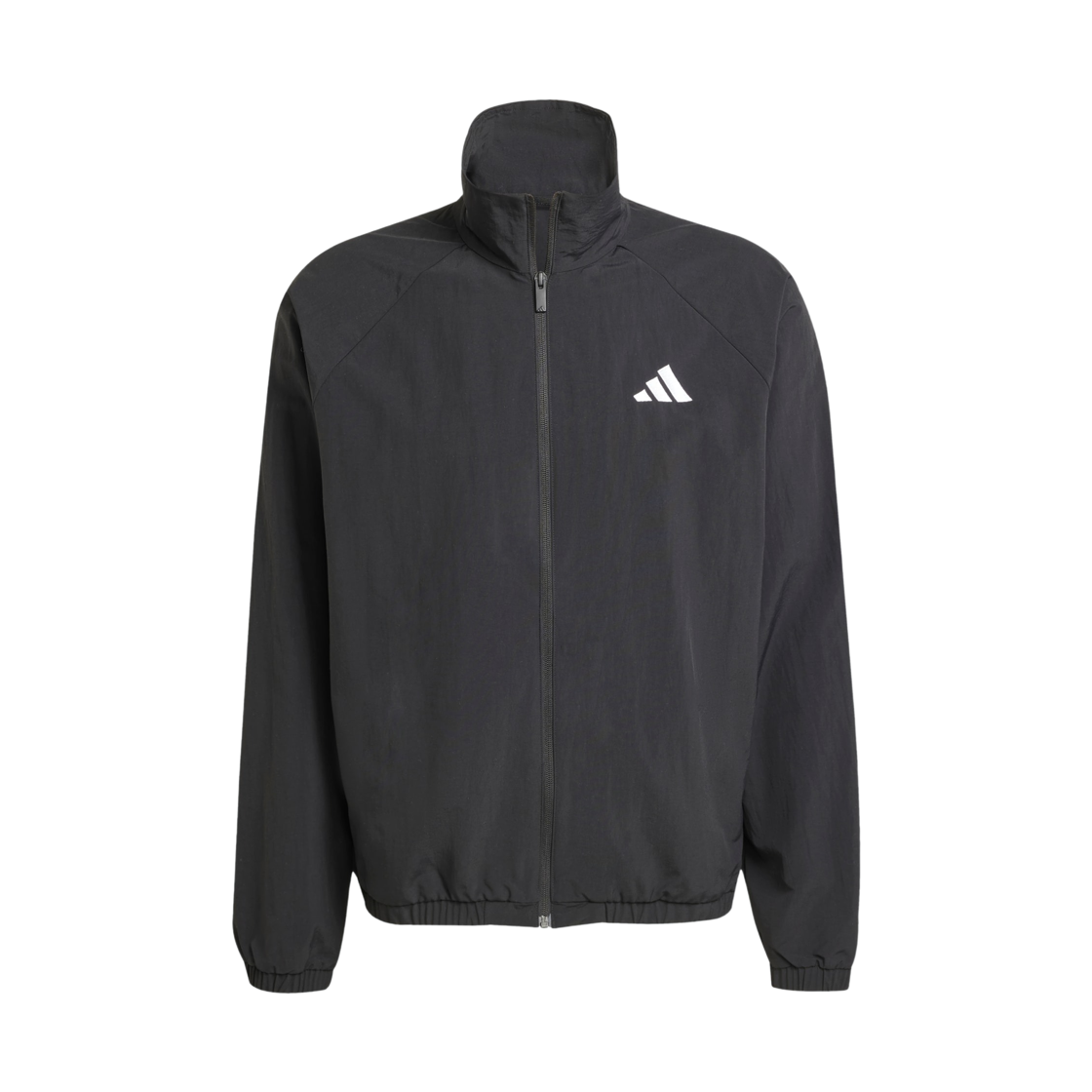 JM1772 Adidas Essentials Small Logo Windbreaker Black White - KR Sizing
